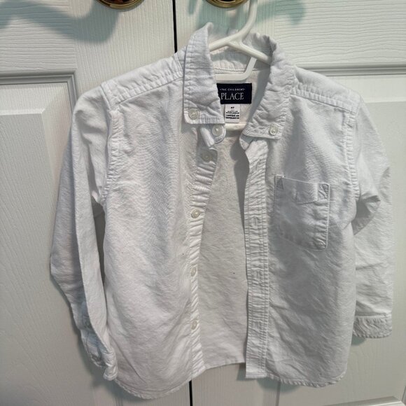 Childrens Place white oxford button down 4T - Picture 1 of 3